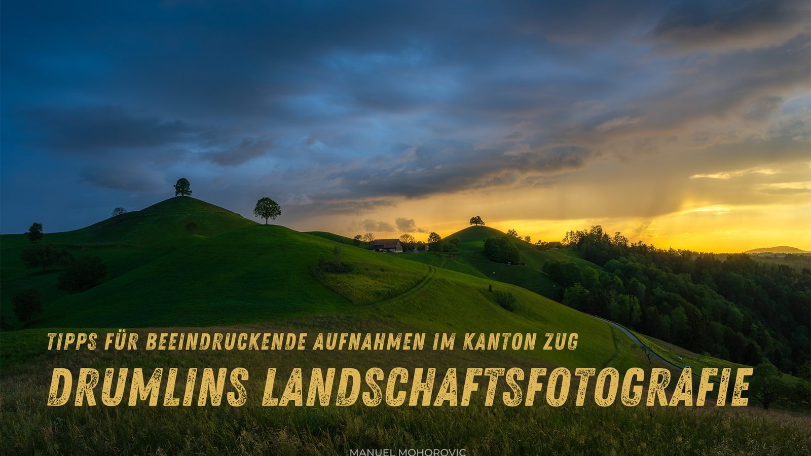 Drumlins Landschaftsfotografie – Tipps für beeindruckende Aufnahmen im Kanton Zug, Schweiz