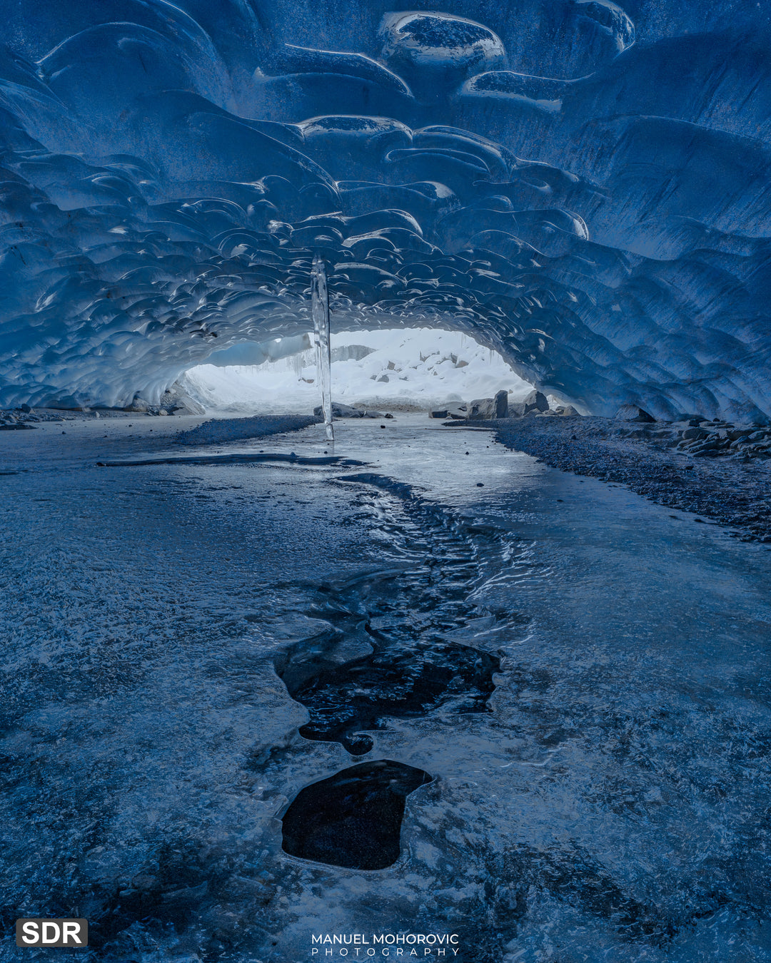Online Kurs Bildbearbeitung - Morteratsch Gletscherhöhle - Manuel Mohorovic Photography