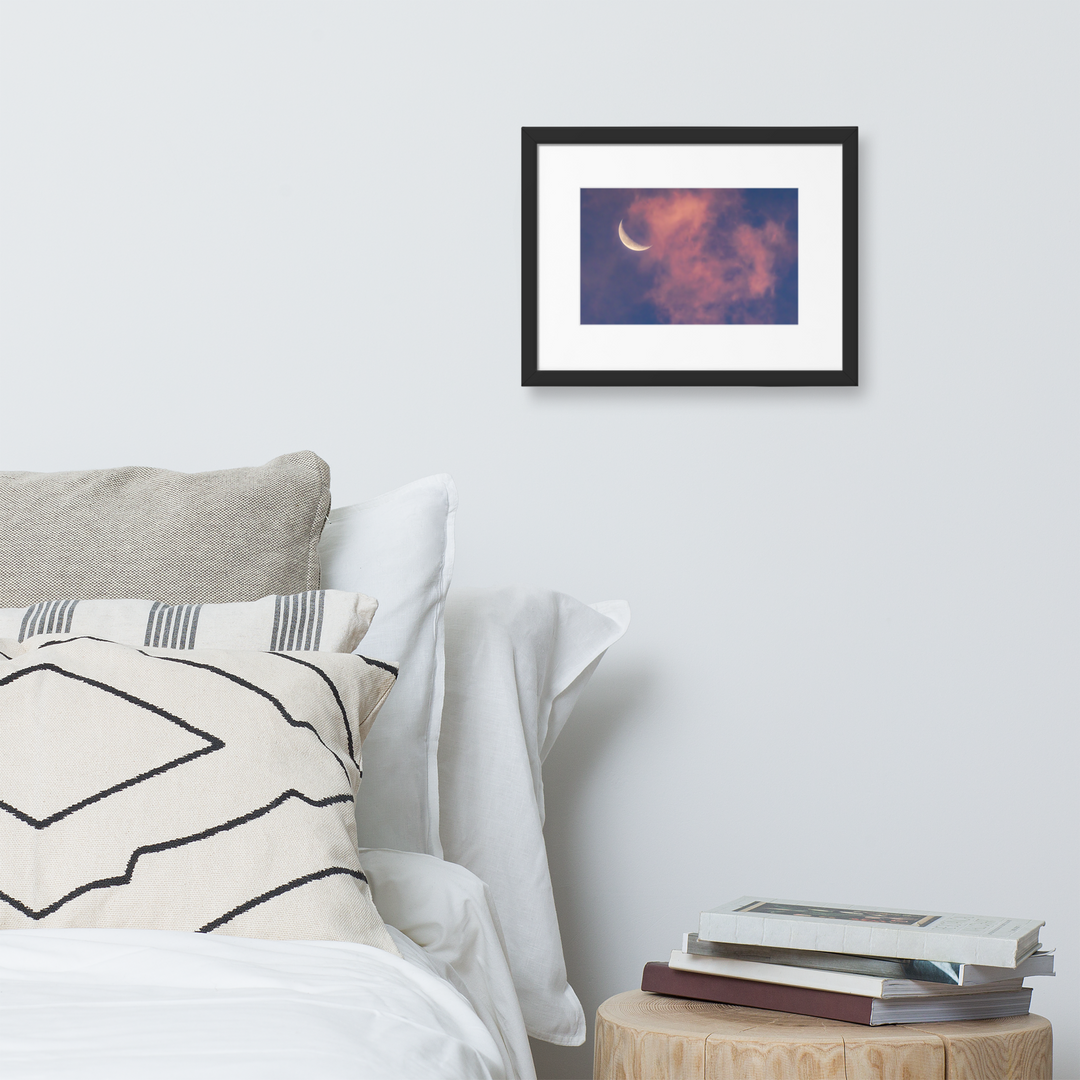 Mond und Wolken im Morgenrot | Fine Art Print