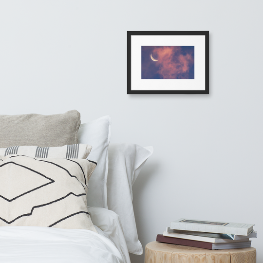 Mond und Wolken im Morgenrot | Fine Art Print