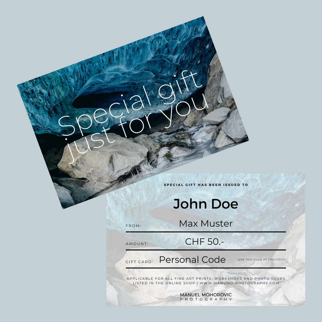 Photography Gift Cards | Manuel Mohorovic Photography