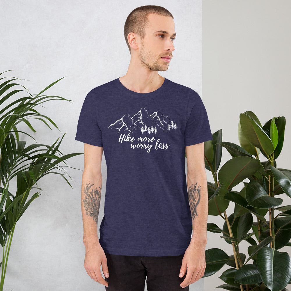 Hike More Worry Less - Short-Sleeve T-Shirt | manumo-photography.